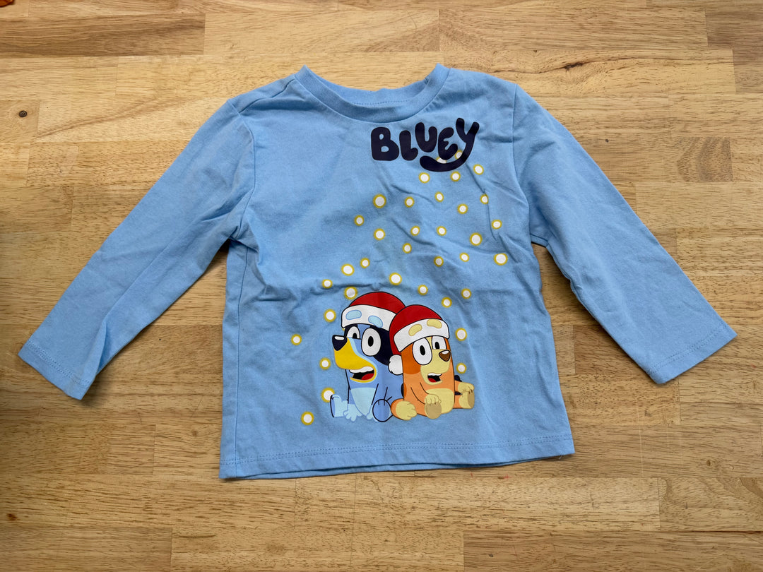 Bluey Christmas Long Sleeve Shirt | Size 2T