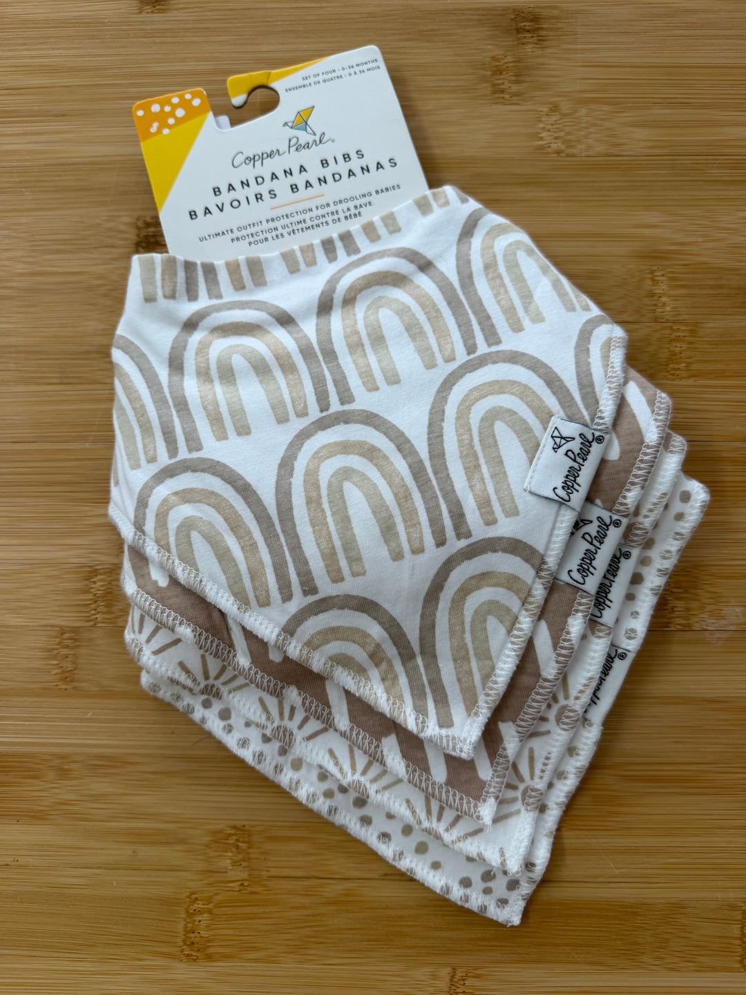 Copper Pearl Bandana Bibs – Neutral Rainbow | New in Package NWT