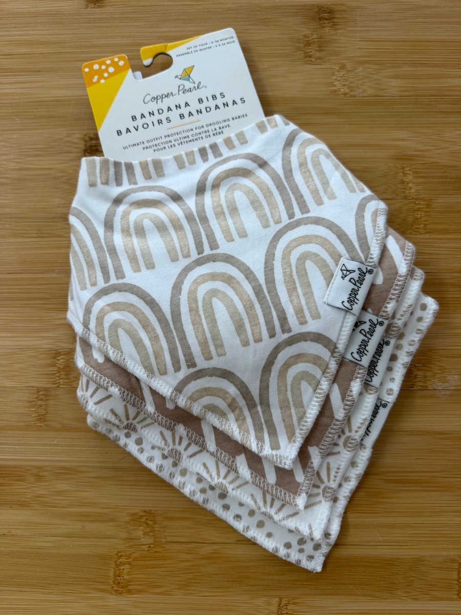 Copper Pearl Bandana Bibs – Neutral Rainbow | New in Package NWT - Nest and Sprout-Consignment