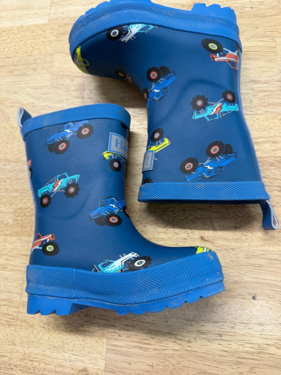 Hatley Monster Truck Rain Boot – 6 | Excellent - Nest and Sprout-Consignment