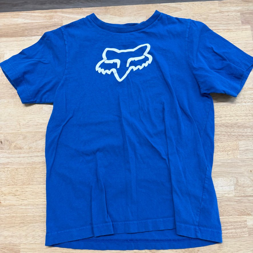 Fox Racing Shirt – Youth XL (10/12) | Blue 100% Cotton - Nest and Sprout-Consignment