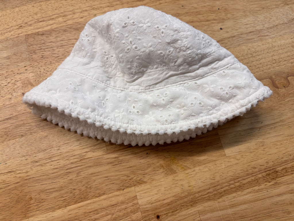 Joe Fresh Lace Bucket Sun Hat – Size 0-12 M White