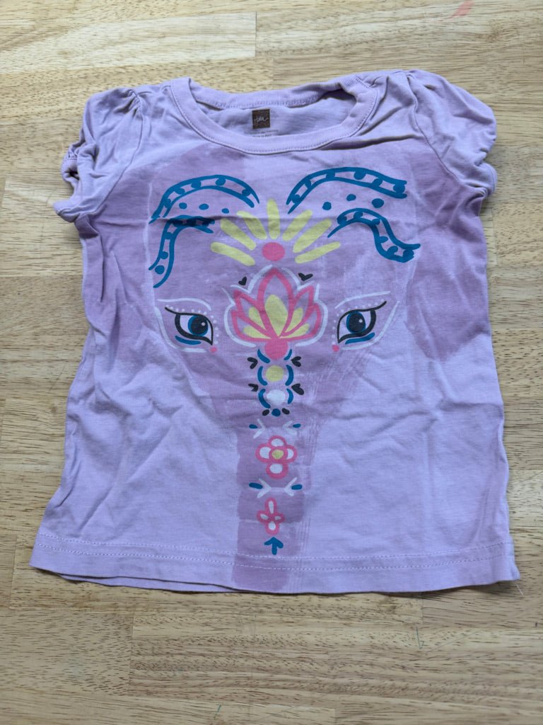 Tea Collection Light Purple Elephant T-Shirt – 2 - Nest and Sprout-Consignment