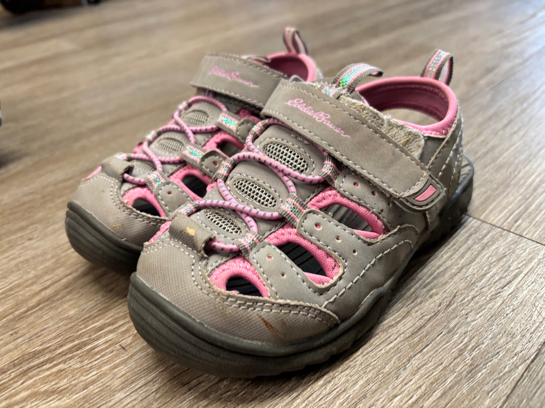 Eddie Bauer Grey Pink Closed-Toe Sandals | Size 12