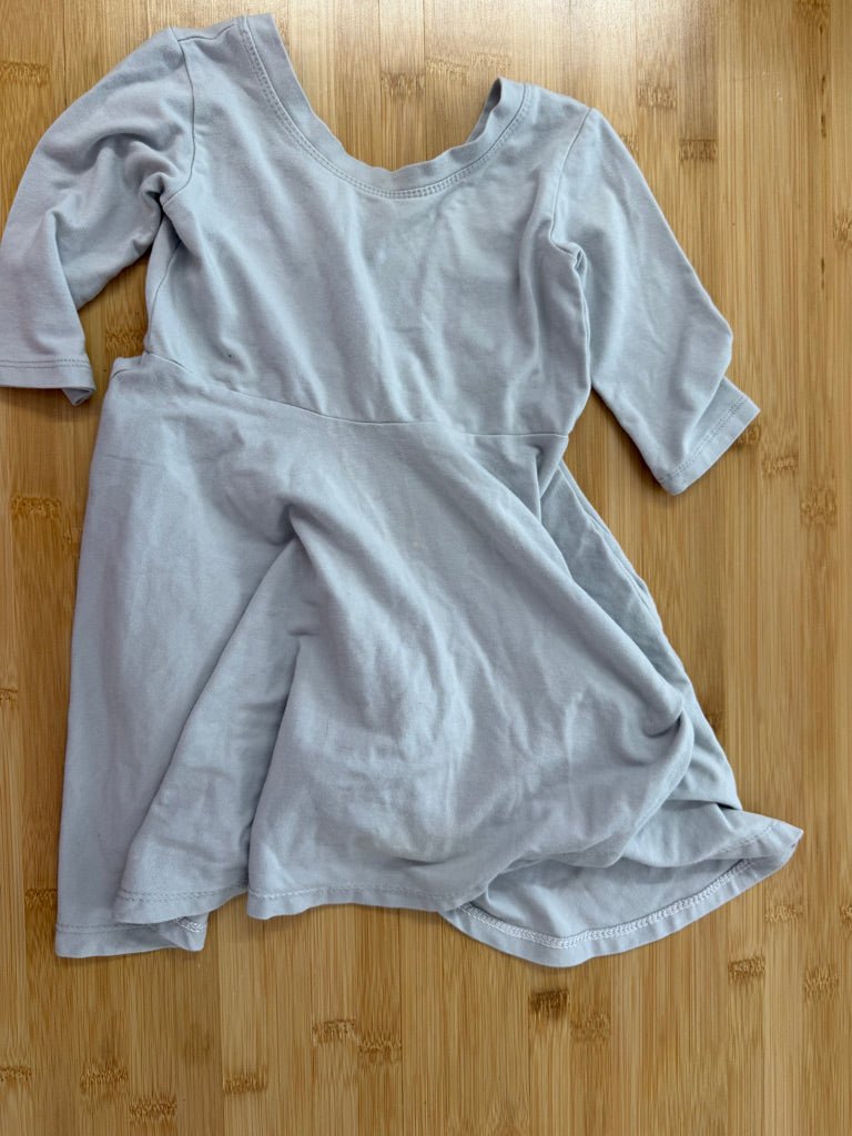 Nest + Nurtured Twirl Dress – 2T | Light Blue with Pocket - Nest and Sprout-Consignment
