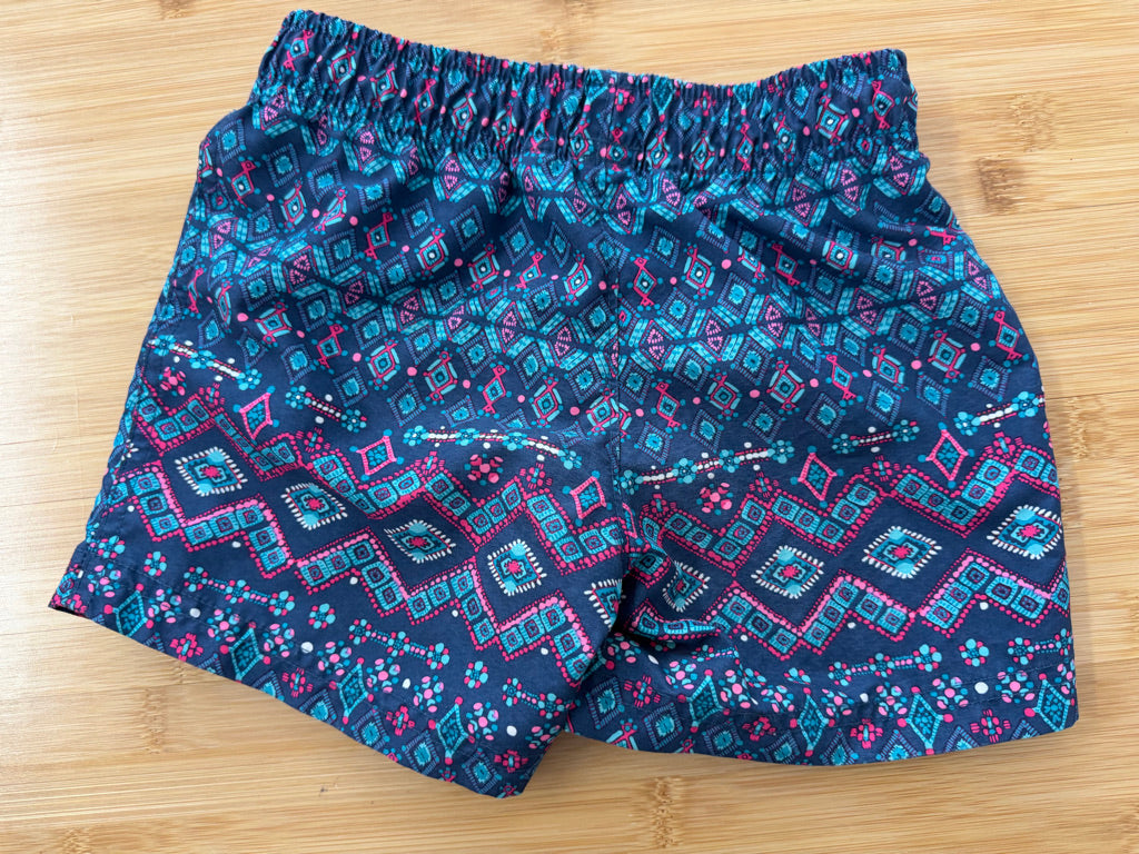 The North Face Outdoor Swim Shorts – 3T | Blue & Pink Geometric