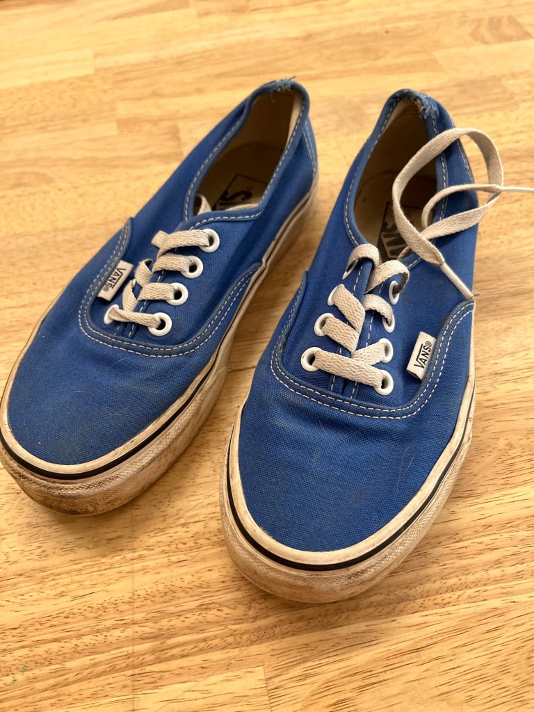 Vans Lace - Up Sneakers – Youth 4 Blue - Nest and Sprout - Consignment
