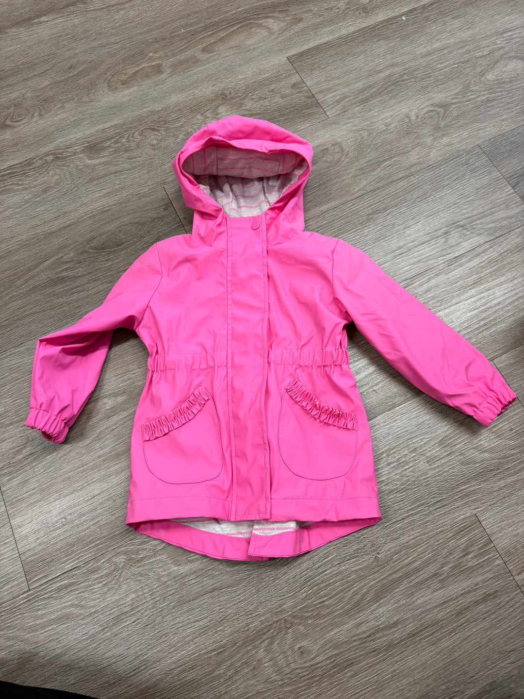 George Pink Ruffle Rain Jacket – 2T | Elastic Waist | Play