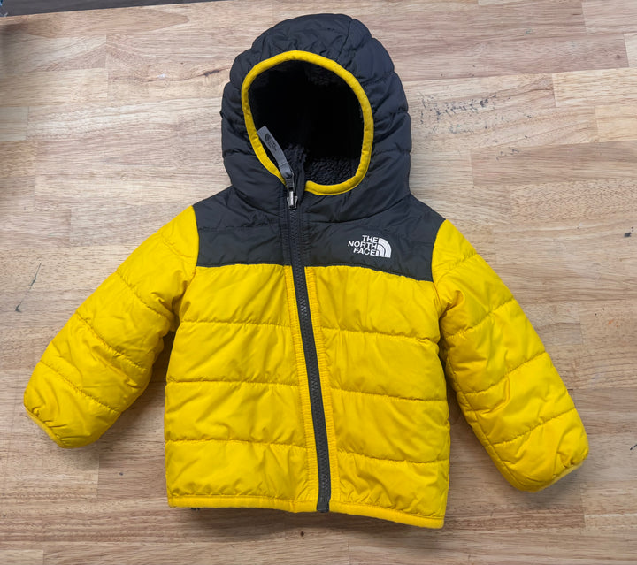 The North Face Reversible Jacket Yellow/Charcoal 6-12M