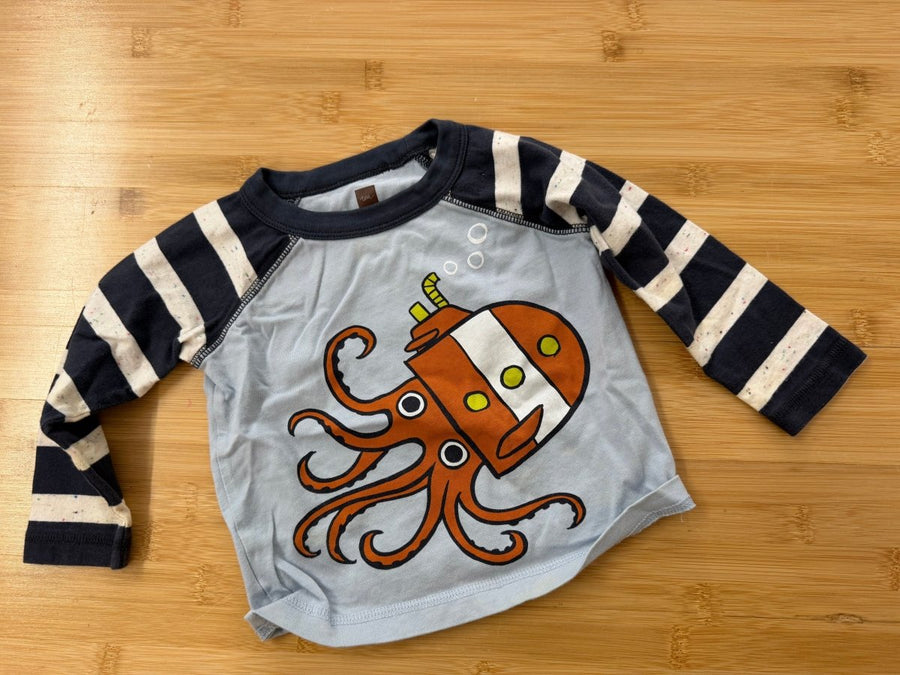 Tea Collection Submarine Long Sleeve Shirt – 9–12M | Excellent - Nest and Sprout-Consignment