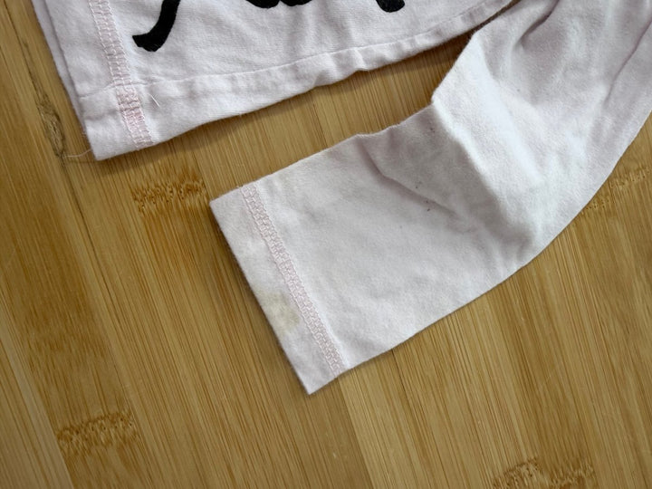 Tea Collection Top – 2 | Light Pink Floral Quarter-Button Long Sleeve - Nest and Sprout-Consignment