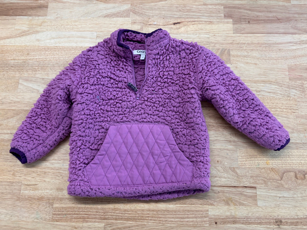 George Sherpa Pullover – Size 2 (Fleece, Quarter Zip)
