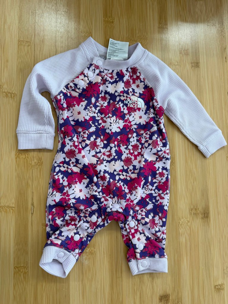 The North Face Waffle Floral Base Layer – 0–3M - Nest and Sprout-Consignment