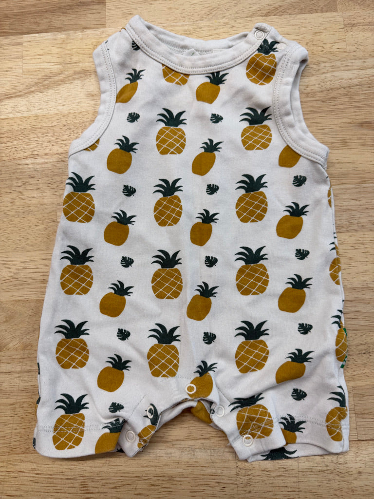 Parade Organics Romper – 3–6M | Pineapple PLAY