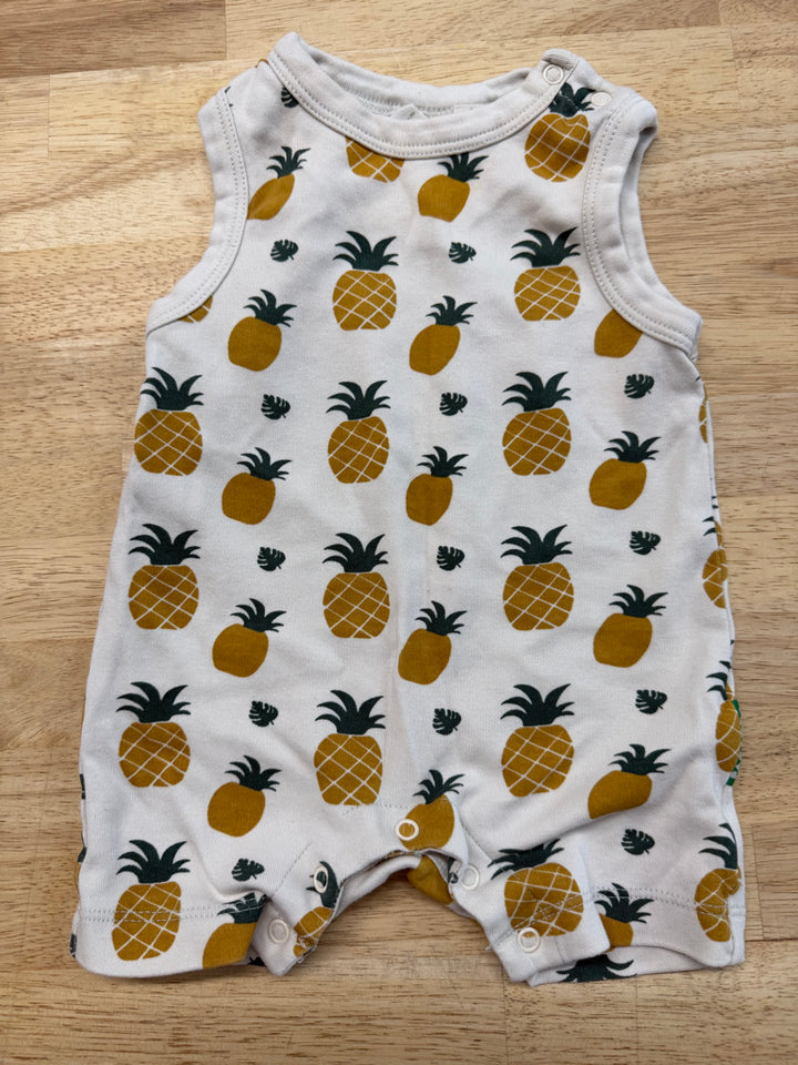 Parade Organics Romper – 3–6M | Pineapple PLAY