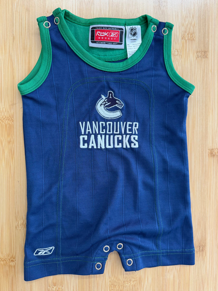 NHL Reebok Hockey Sleeveless Snap Romper – 3–6M