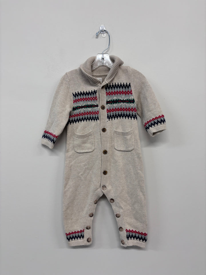 Gap 12-18 Month Knit Romper (Collared)