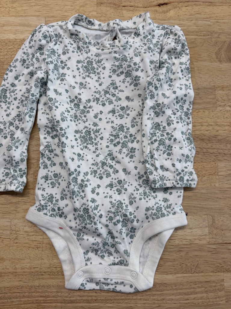 OshKosh Itsy Floral Bodysuit – 18M | White