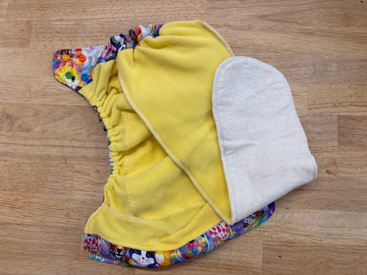 TC Tooshies Cloth Diaper – Rainbow Dog Print (AIO)