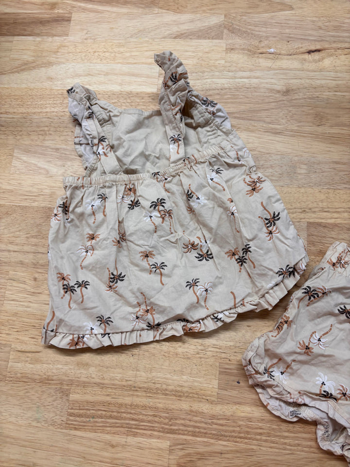 Carters 18M 2-Piece Set – Tan Palm Tree