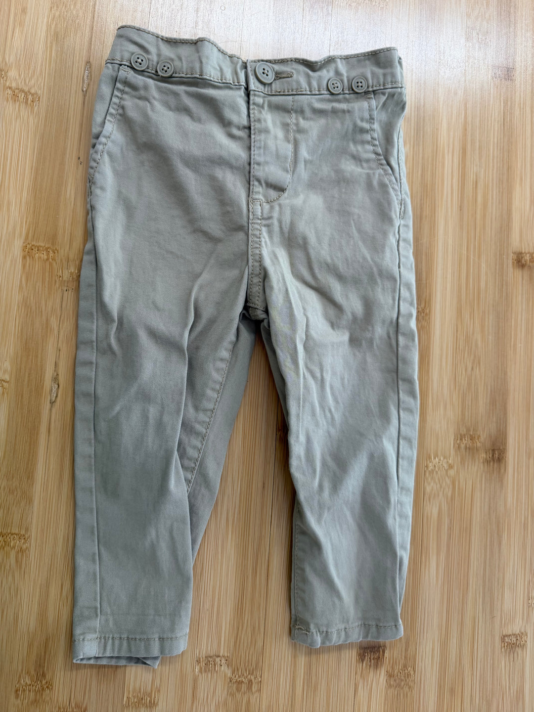 Baby B'gosh Khaki Pants – 12M | Beige Soft Elastic Waist | Play