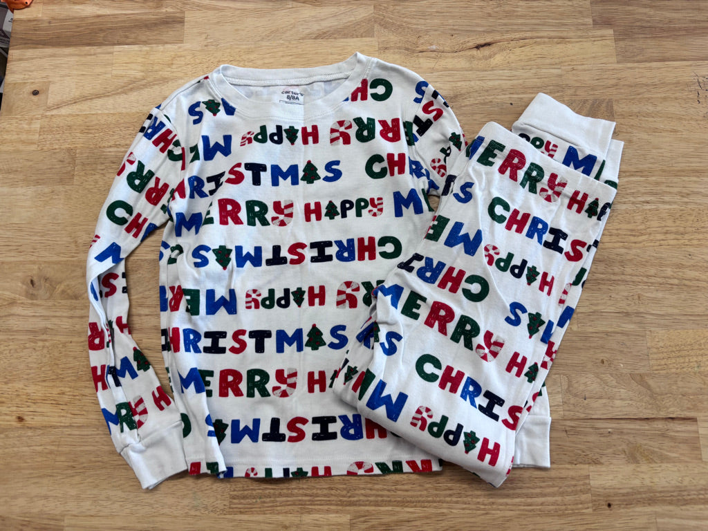 Carters Christmas PJ Set 8Y