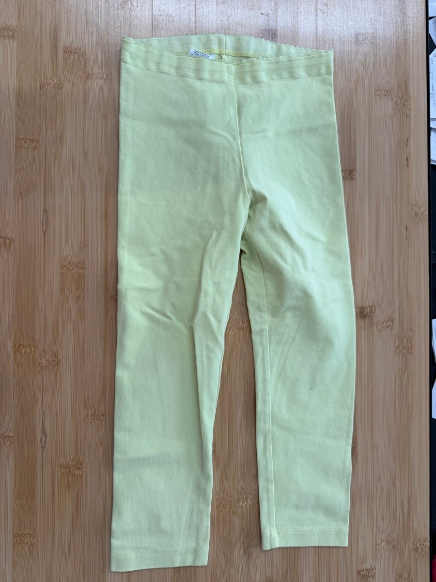 Tea Collection Leggings – 7 | Yellow - Nest and Sprout-Consignment