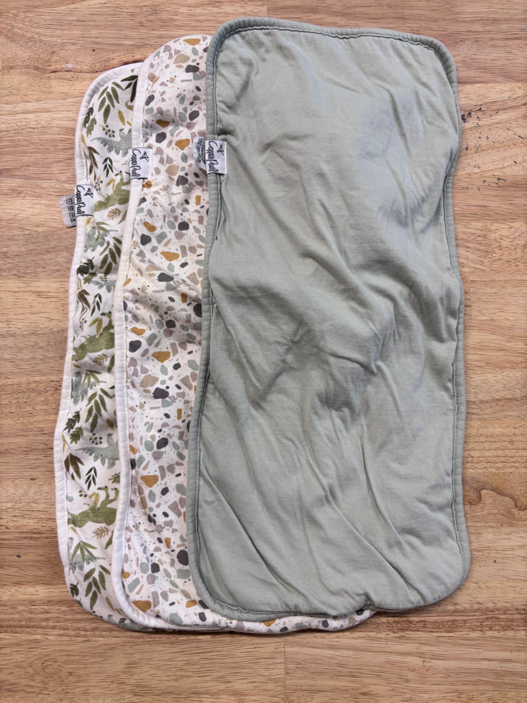 Copper Pearl Burp Cloths – Set of 3