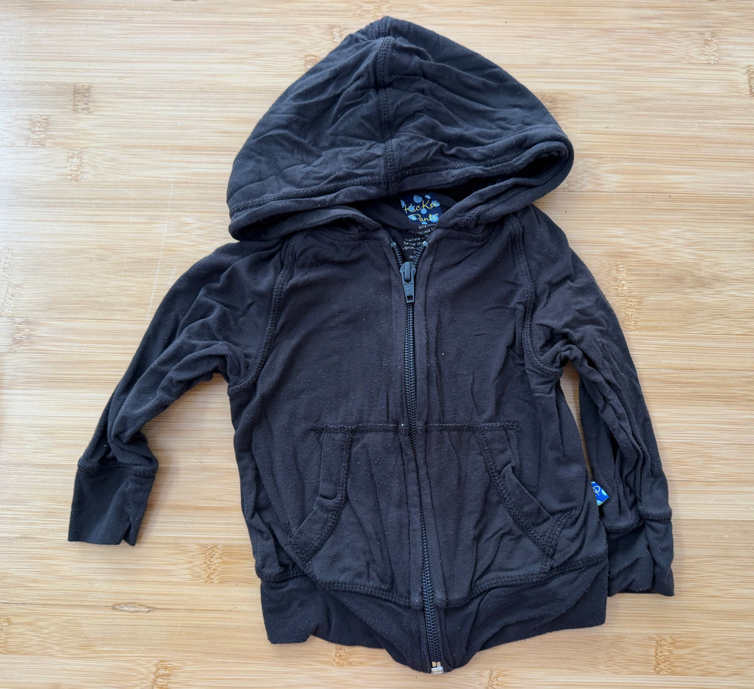 Kickee Pants Hoodie – 6-12 Months | Charcoal