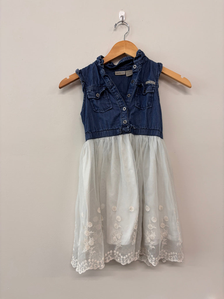 Calvin Klein Size 7 Dress – Denim & Tulle
