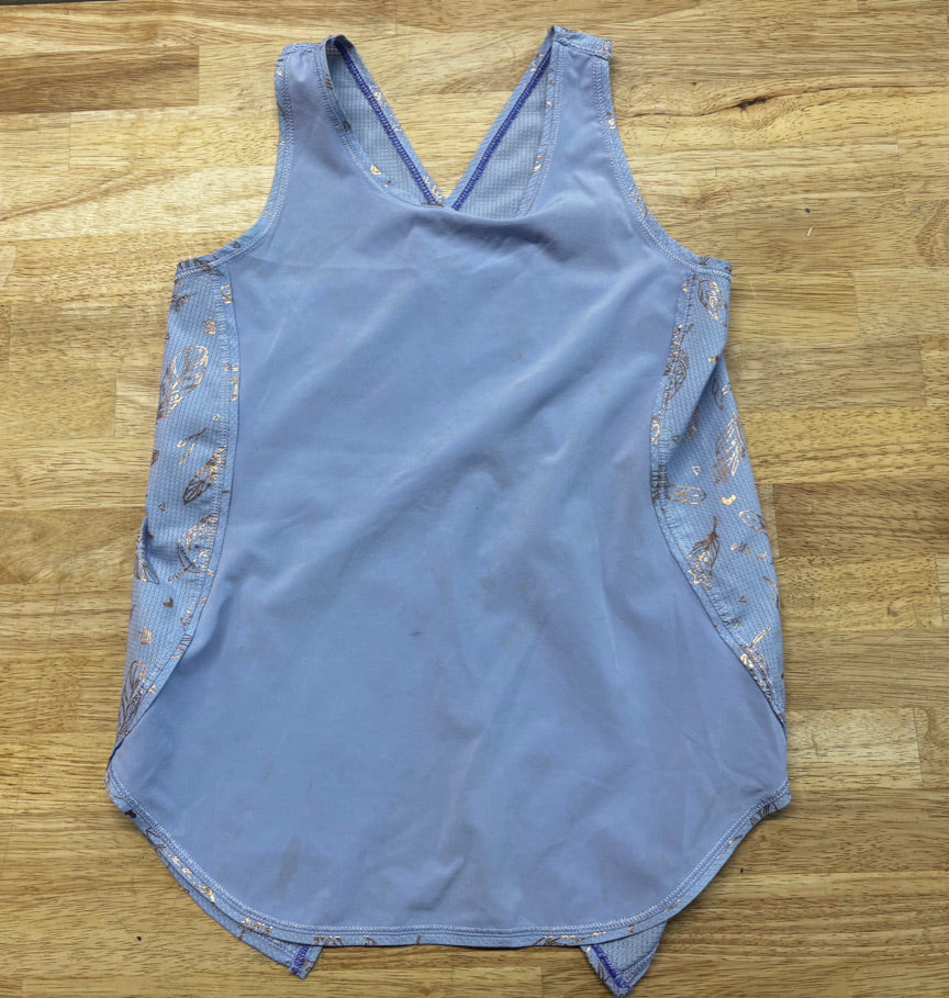 Ivivva Open Back Purple Active Top | Size 8