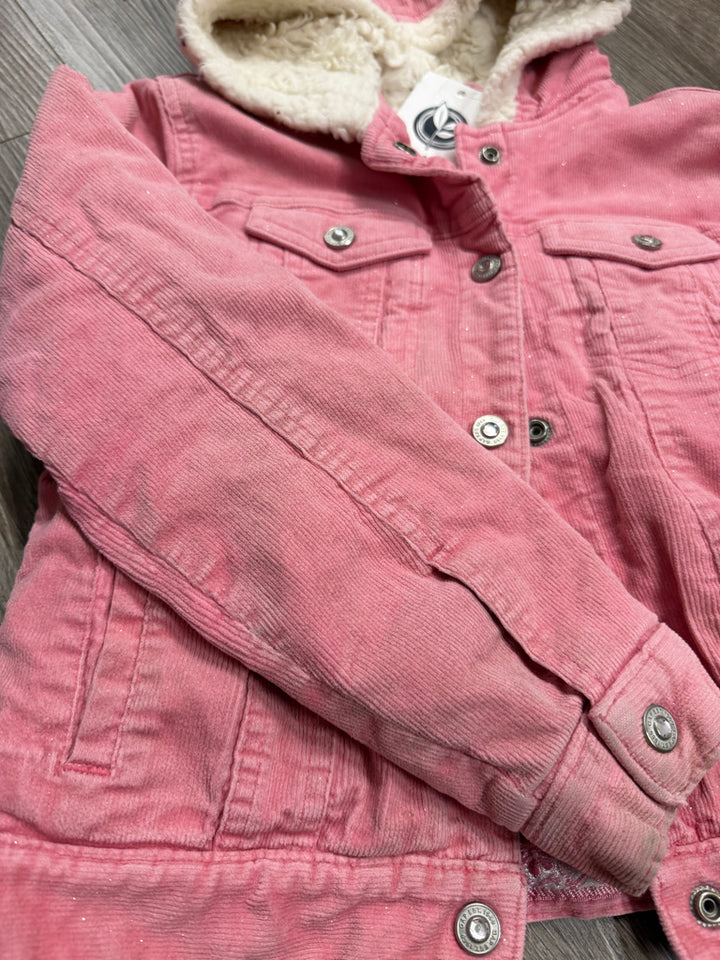 Gap Kids Corduroy Sherpa Plush Lined Jacket – 10/12 | Pink Sparkle