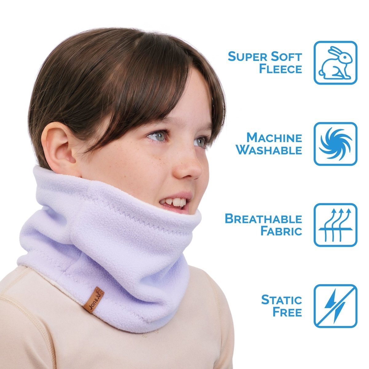 Jan & Jul Fleece Neck Warmer – Lavender - Nest and Sprout-Jan & Jul