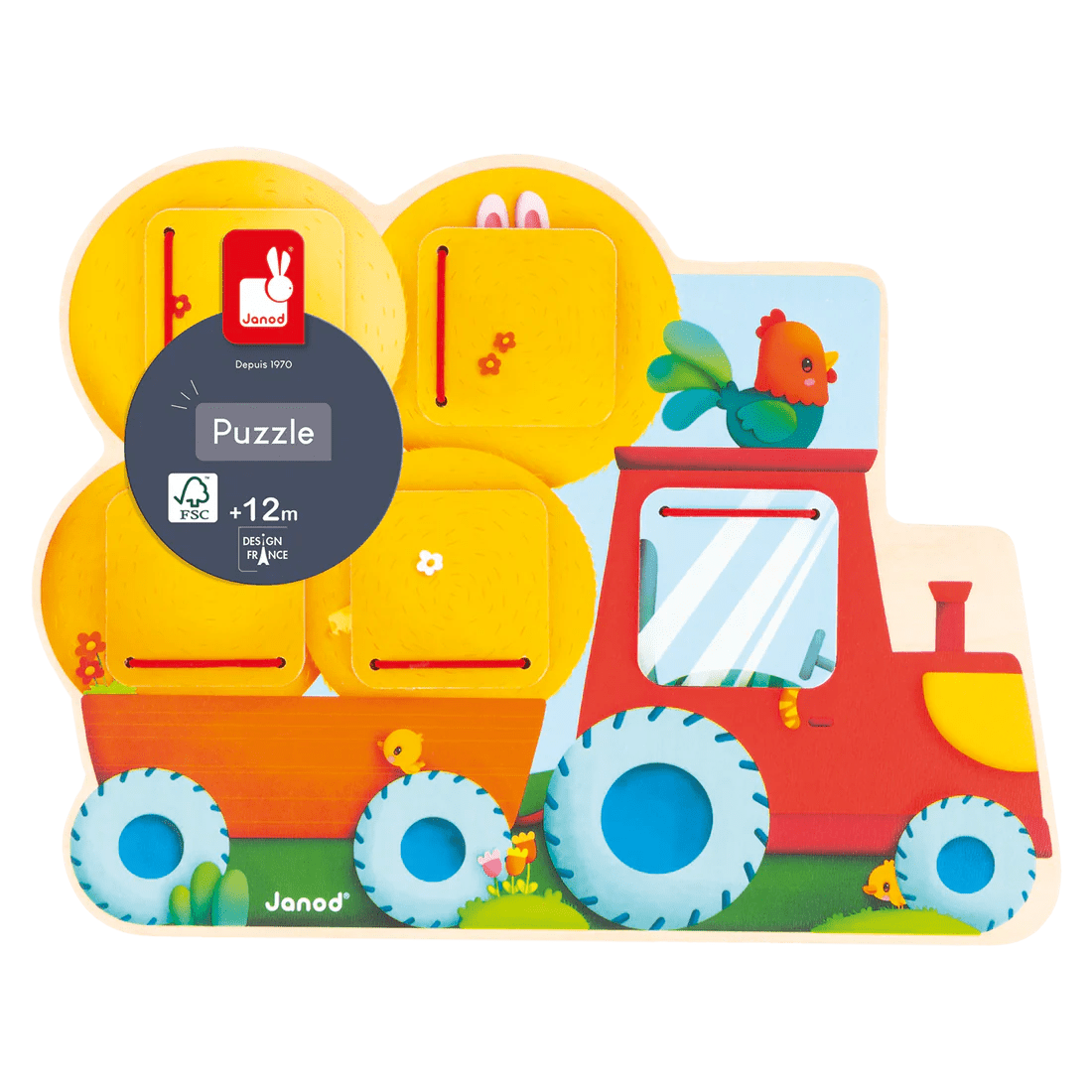 Janod Seek & Find Tractor - Nest and Sprout - Janod