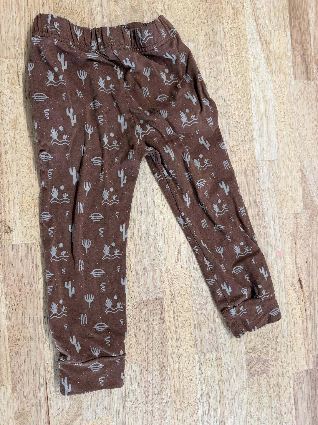 Jax & Lennon Jogger Pants – 18-24 Months | Dark Brown | Desert Print