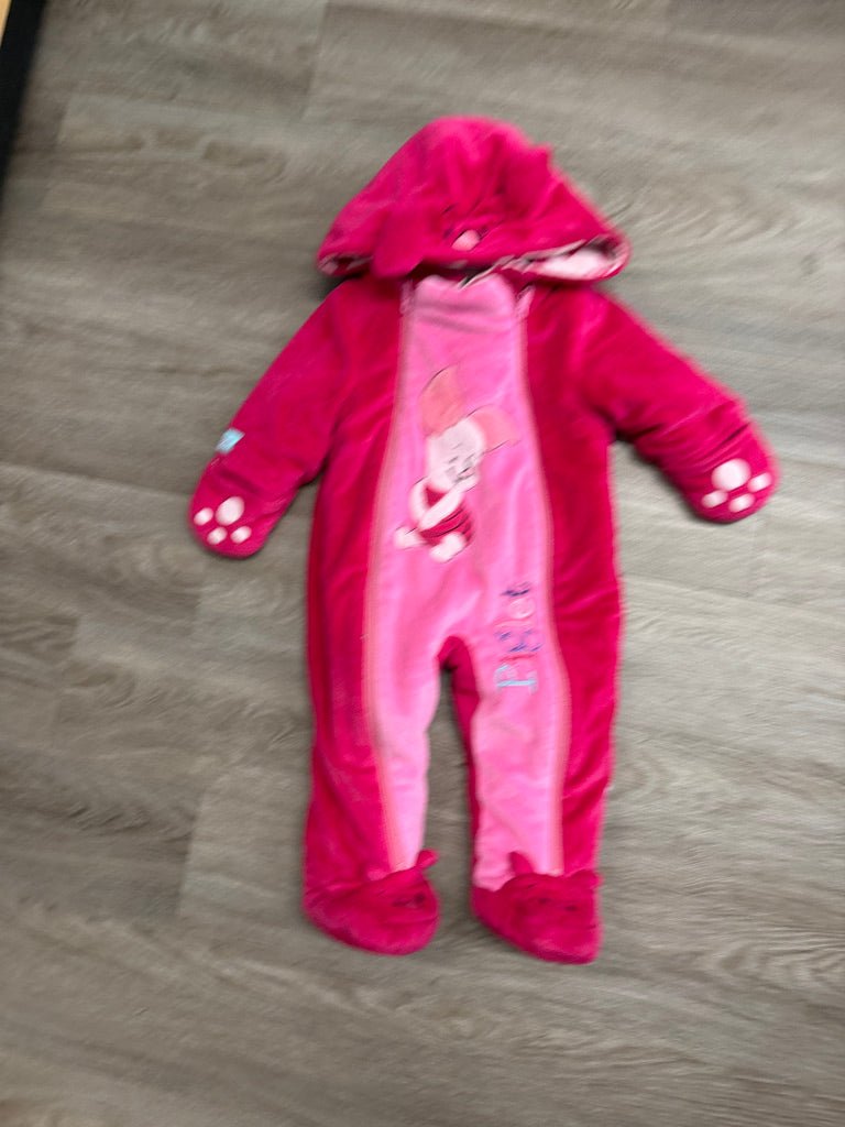 Disney Baby Piglet Fleece Bunting – 12M | Footed Double Zipper One-Piece - Nest and Sprout-Consignment