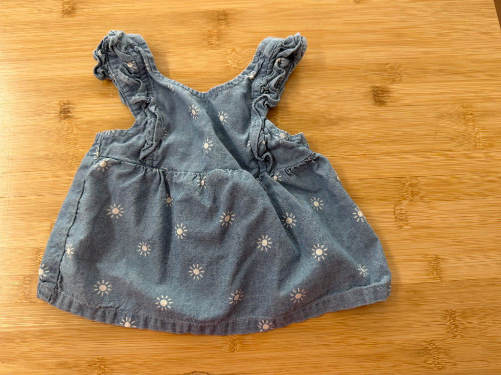 Carter's Sunshine Denim Top – 3M | Ruffle Cap Sleeve