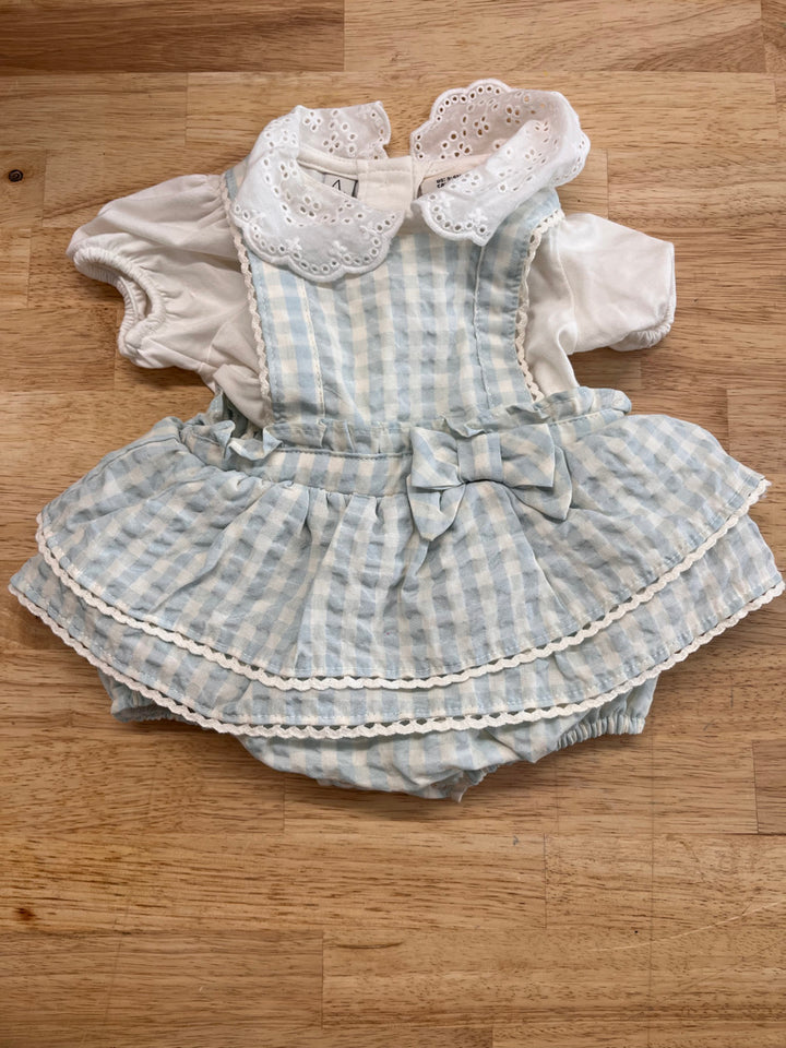 Joie 3–6M Gingham Bodysuit Jumper
