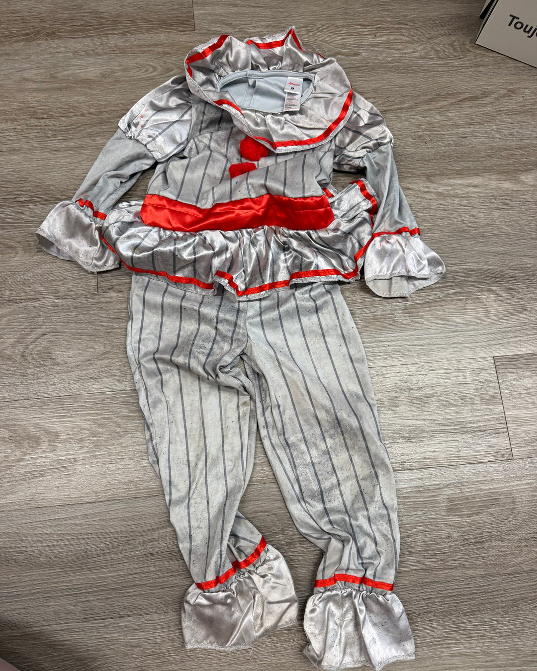 Morph Creepy Clown Jumpsuit Costume – Small | With Collar