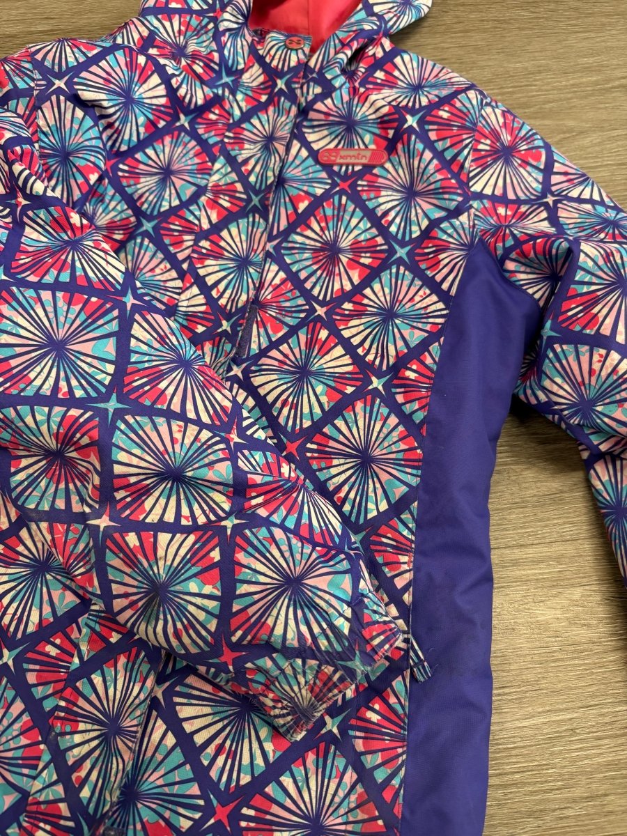 Marika Jacket Royal Blue Pink Fleece Lined | Size 10–12 - Nest and Sprout - Consignment