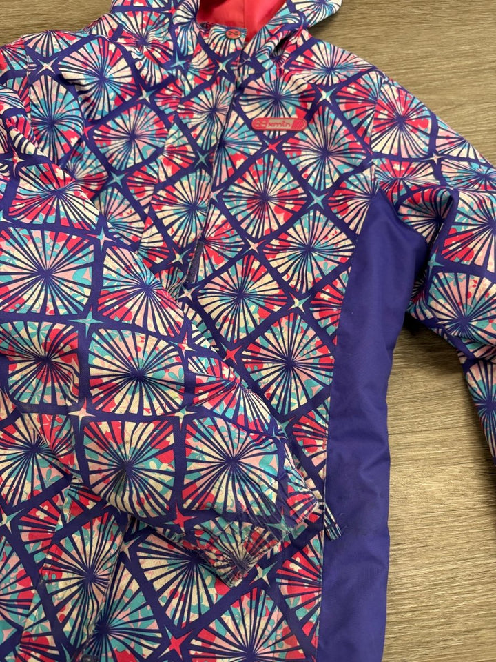 Marika Jacket Royal Blue Pink Fleece Lined | Size 10–12 - Nest and Sprout - Consignment