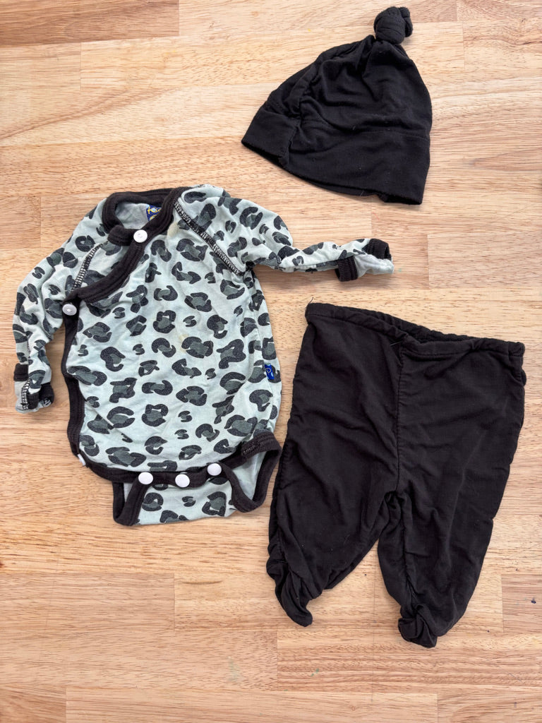 Kickee Pants Preemie Outfit | Stained