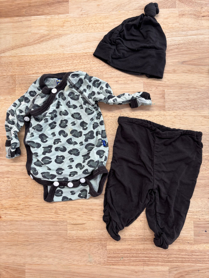 Kickee Pants Preemie Outfit | Stained