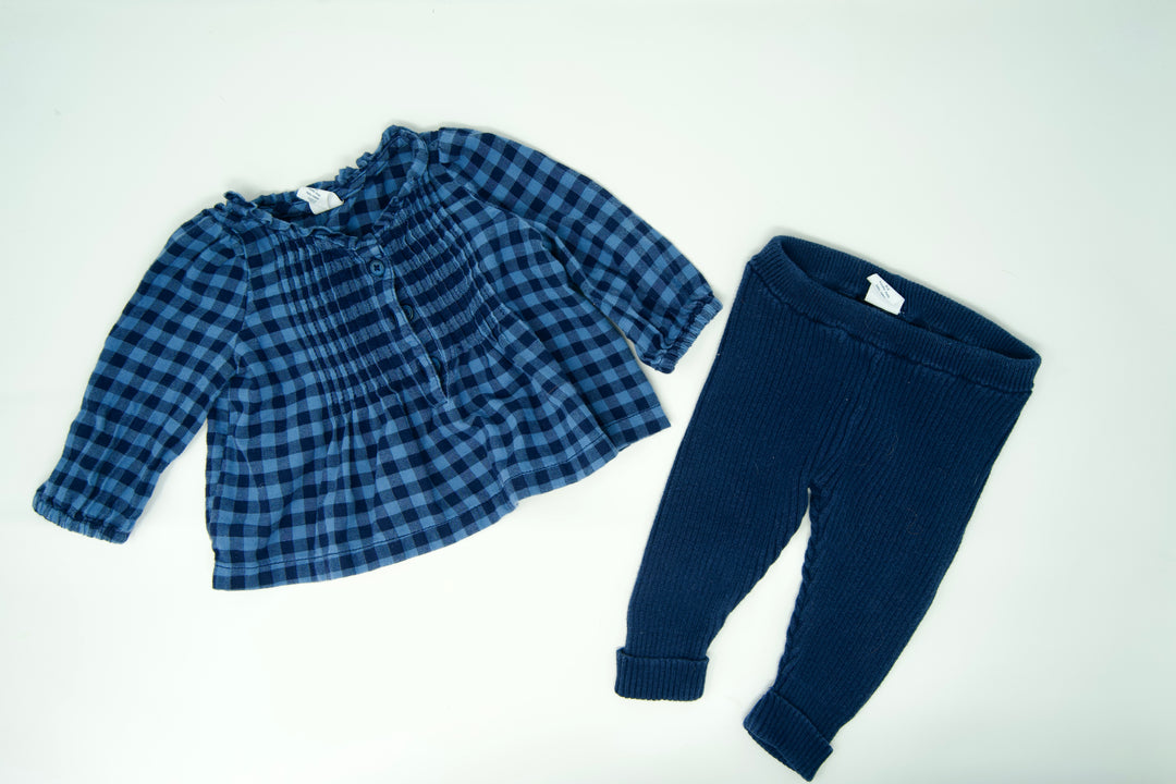 Baby Gap Set, 0-3 Months, Navy Blue Girls  | Clearance