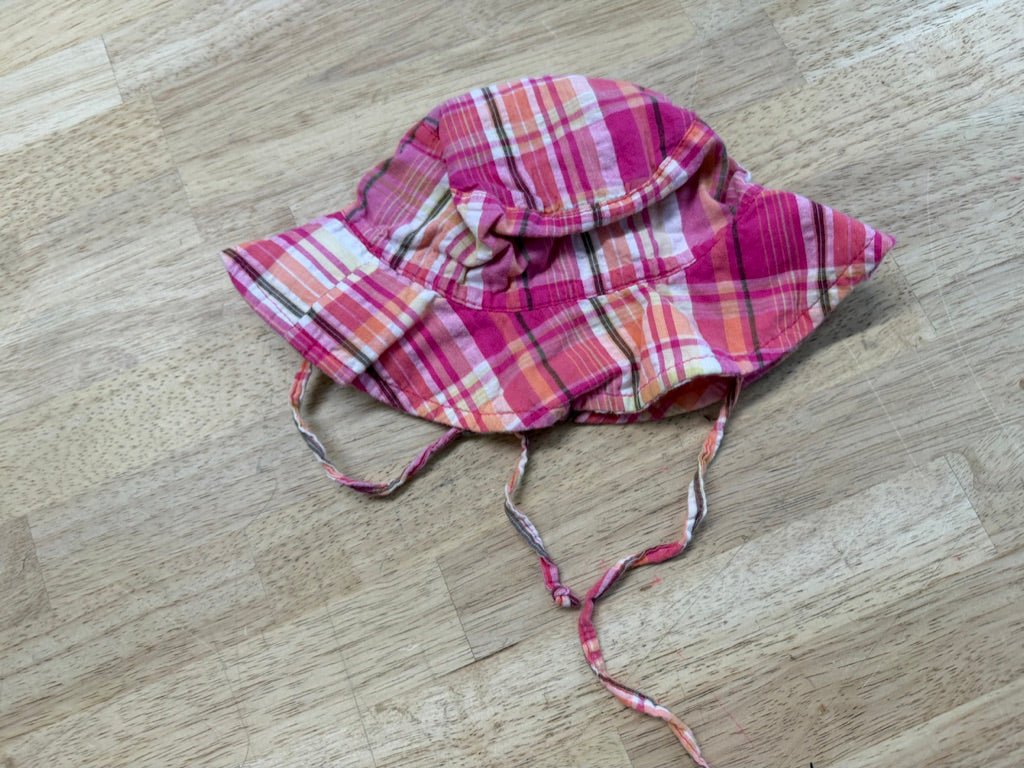 Please Mum Tie Hat Pink Stripe | Size 6–12M - Nest and Sprout - Consignment