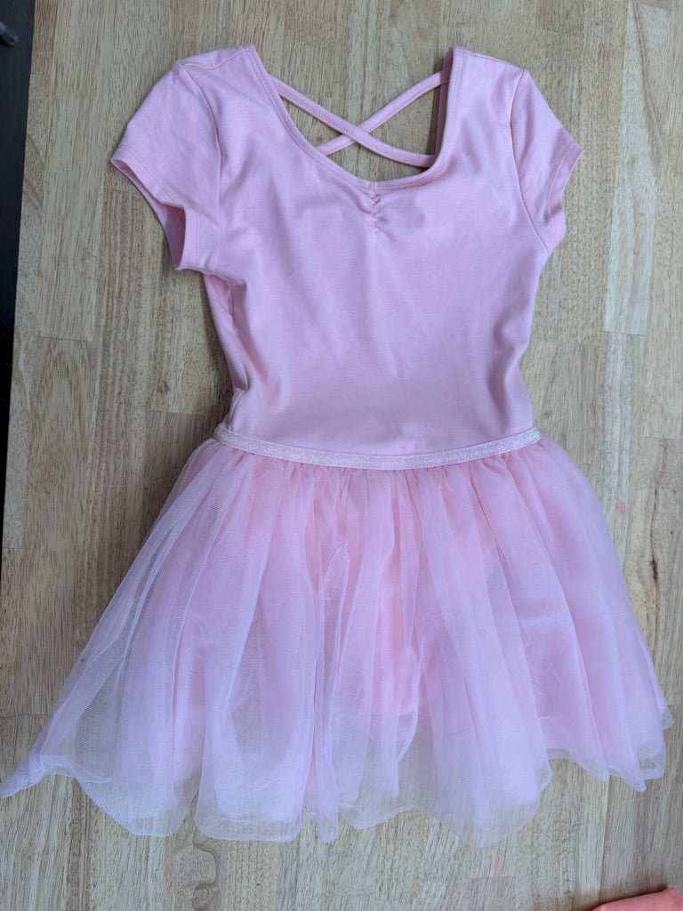 George Ballet Leotard – 7/8 | Light Pink | Tulle Skirt - Nest and Sprout-Consignment