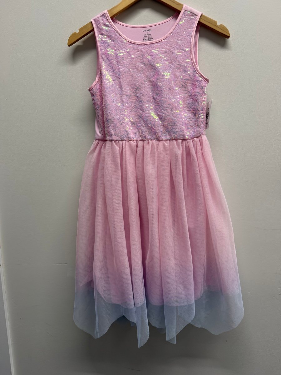 George Special Occasion Dress – 14 | Pink Sequin Bodice | Tulle Skirt - Nest and Sprout-Consignment