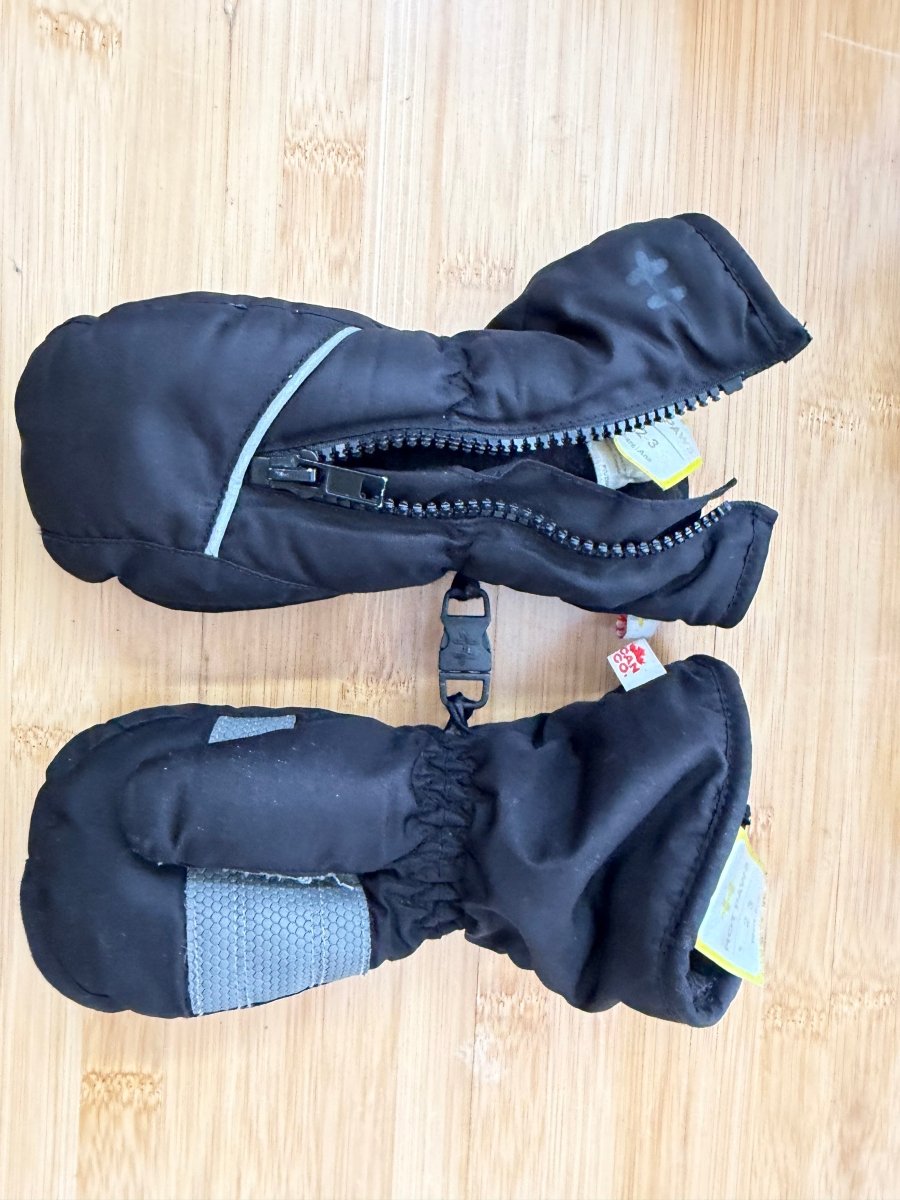 Hot Paws Black Mittens – 2–3Y - Nest and Sprout-Consignment