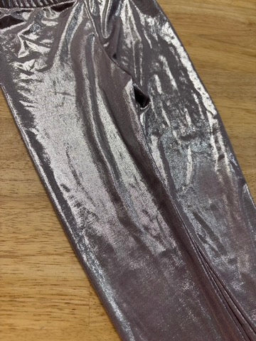 Zara Metallic Light Purple Leggings 3Y