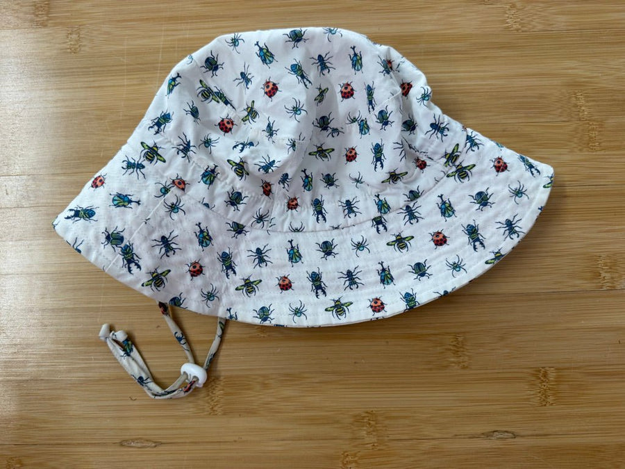 Jan & Jul Bug Hat – M | White | Play - Nest and Sprout-Consignment